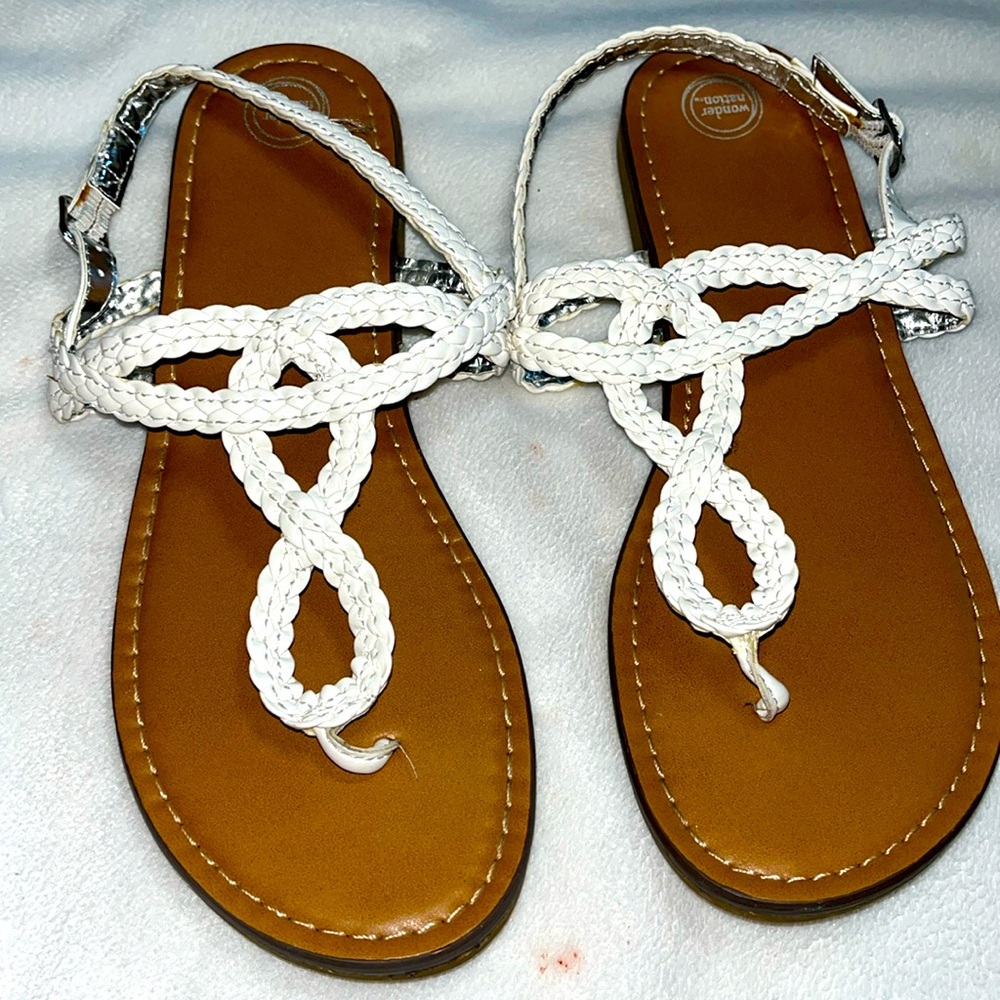 White Kids Sandals.